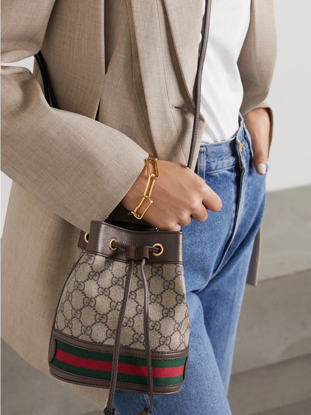 Authentic gucci ophidia bucket bag